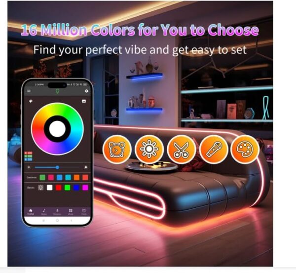 Luces led 10 metros bluetooth RGB