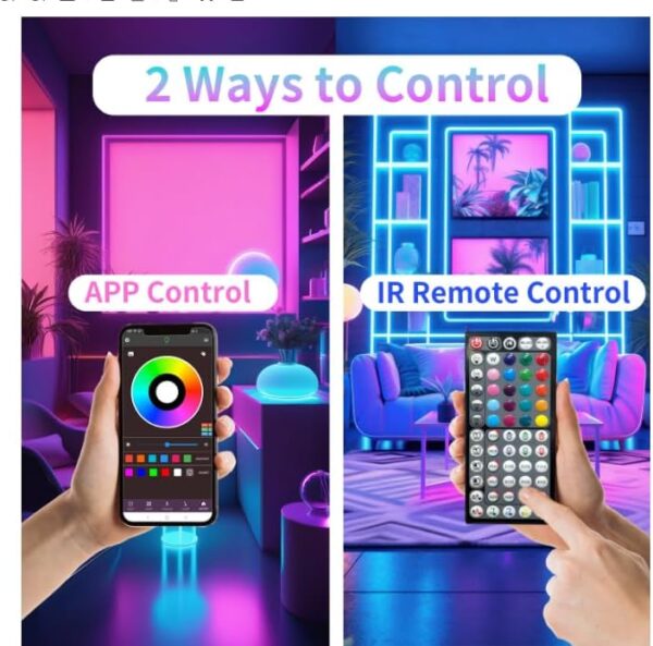 Luces led 20 metros bluetooth RGB