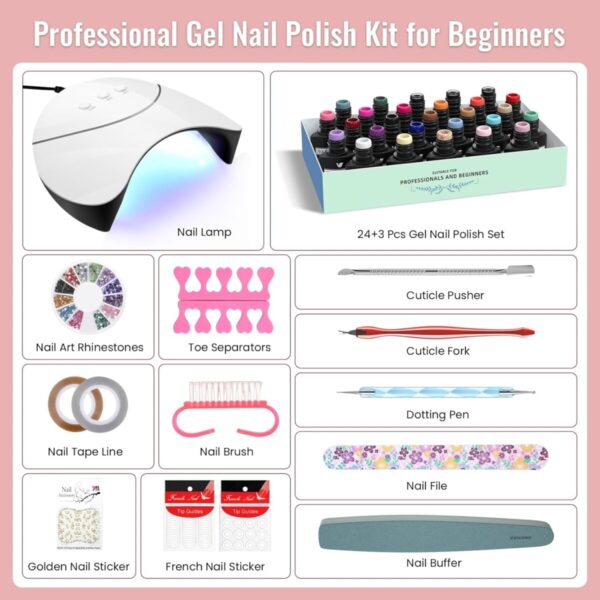 Kit de uñas semipermanente