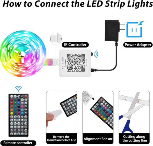Luces led 10 metros bluetooth RGB