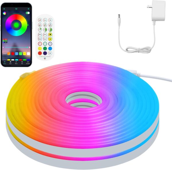 Led neon flex rgb 10 metros bluetooth