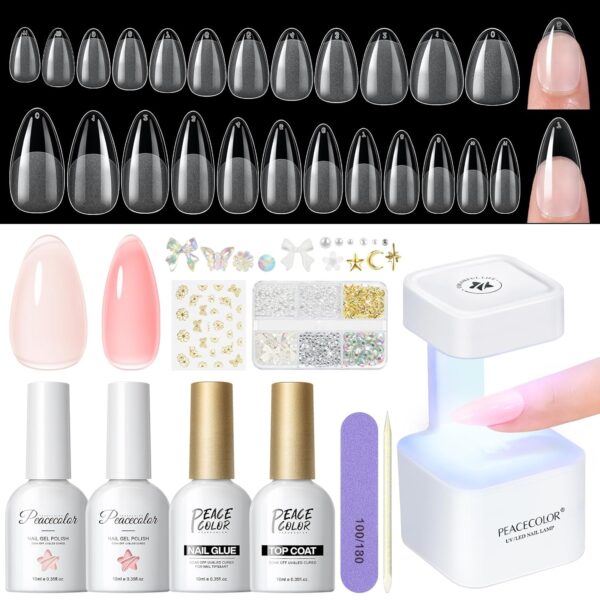 Kit press on en gel + Lampara