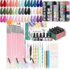 Kit de pinceles y accesorios + 24 esmaltes semi