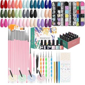 Kit de pinceles y accesorios + 24 esmaltes semi