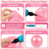 Kit Yoga Y Pilates En Casa Con Aro Pelota Y Bandas