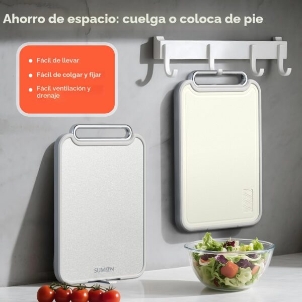 71eoQgHDD+L._AC_SL1500_ Tabla De Picar Profesional Doble Cara Acero Inoxidable 40cm x 28cm