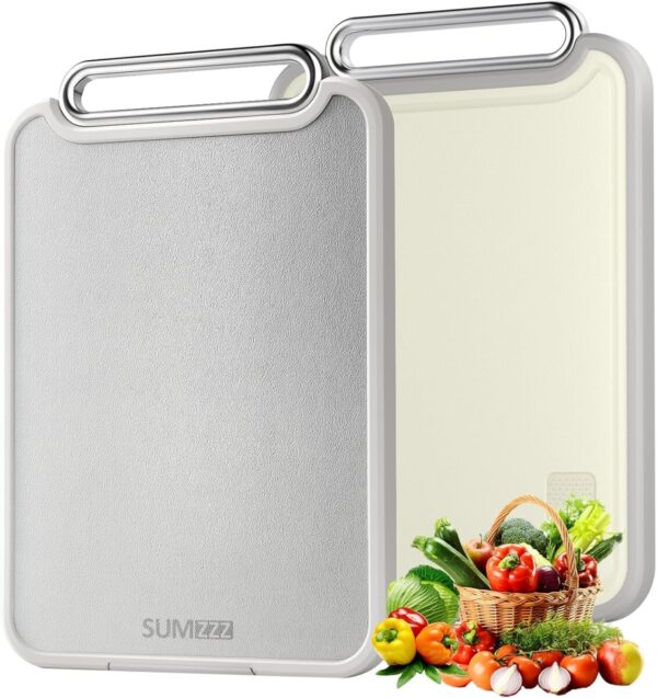 81p9DRRIfzL._AC_SL1500_ Tabla De Picar Profesional Doble Cara Acero Inoxidable 40cm x 28cm