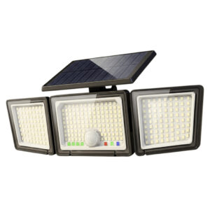 Luz solar para exteriores, Sensor de movimiento, 2500 lúmenes, 286 luces