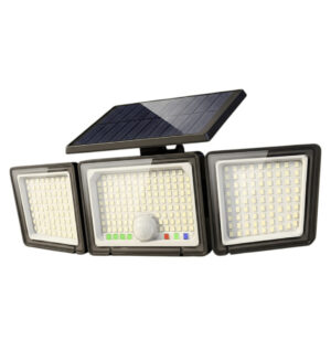 Luz solar para exteriores, Sensor de movimiento, 2500 lúmenes, 286 luces