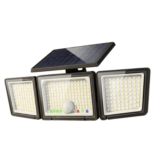Luz solar para exteriores, Sensor de movimiento, 2500 lúmenes, 286 luces