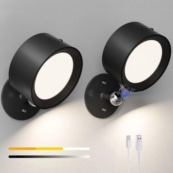 Lamparas led, 2 unidades, inalambrica